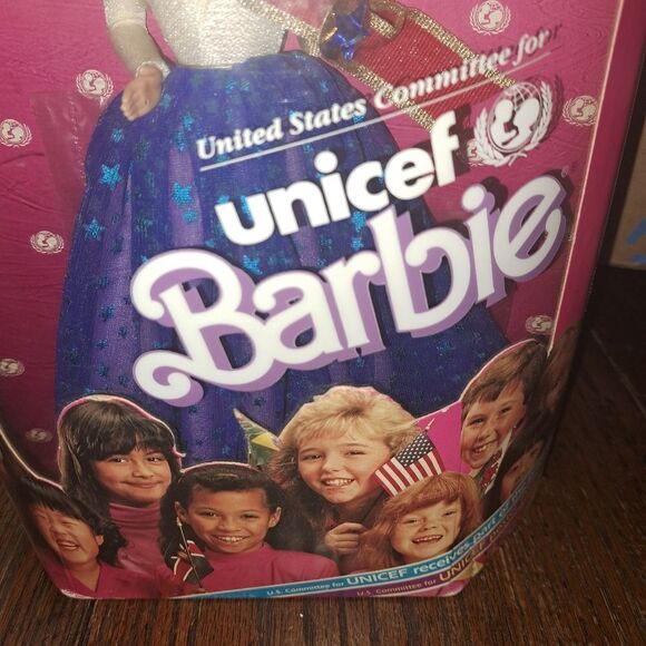 Vintage 1989 Mattel Barbie United States Committee Unicef Barbie Doll in  Box - Picture 7 of 9